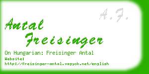 antal freisinger business card
